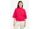 Yaya Trui met geribde driekwart mou 818522 Rose red mel