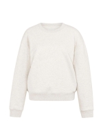 Yaya Sweater met opgestikte tekst 990402 Heather grey mel