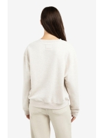 Yaya Sweater met opgestikte tekst 990402 Heather grey mel