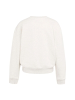 Yaya Sweater met opgestikte tekst 990402 Heather grey mel