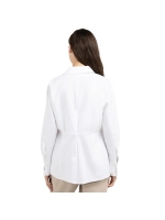 Yaya Poplin blouse met splitdetail 00000 Pure white