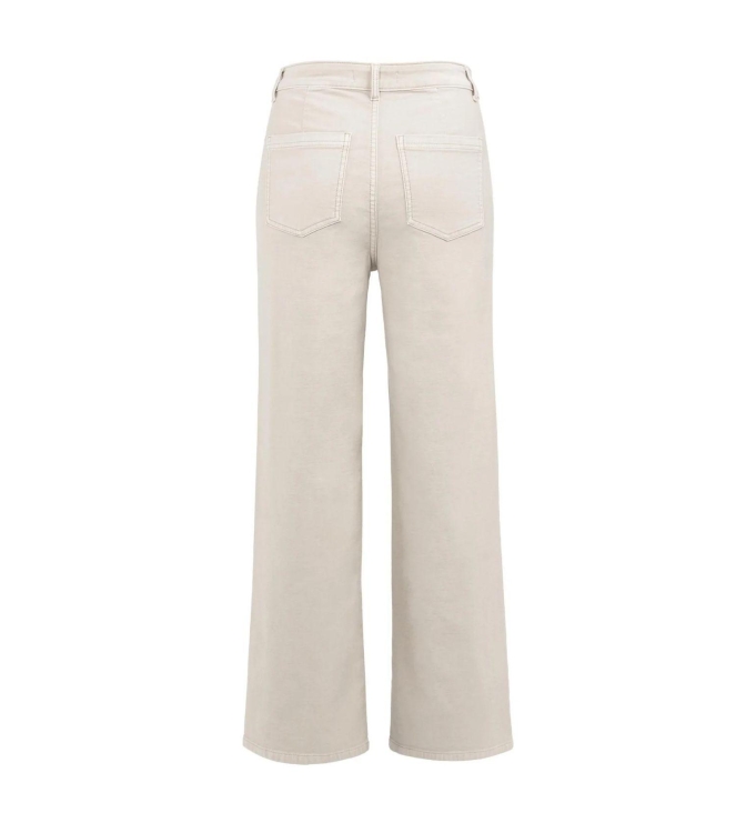 Yaya Cargo broek met rechte pijpen 513062 Oxford tan brown mel
