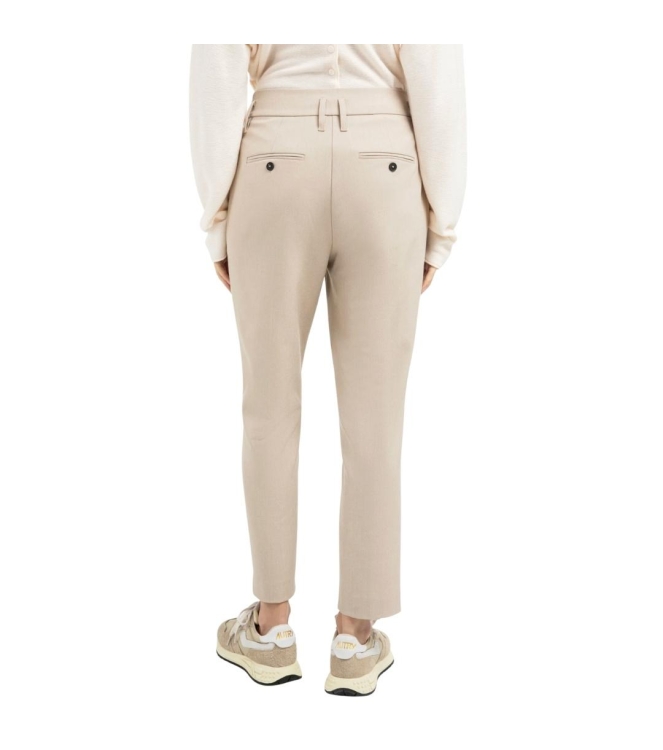 Yaya Broek met taillebanddetail 513062 Oxford tan brown mel