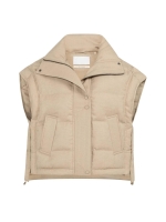 Yaya Oversized bodywarmer met kraag 99041 Gold
