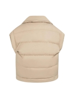 Yaya Oversized bodywarmer met kraag 99041 Gold