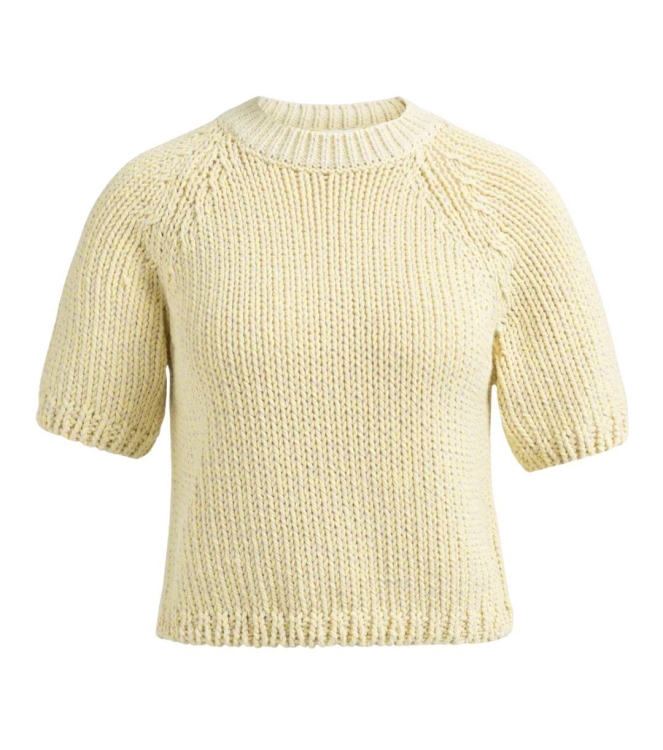 Yaya Grofgebreide trui 309151 Reed yellow des
