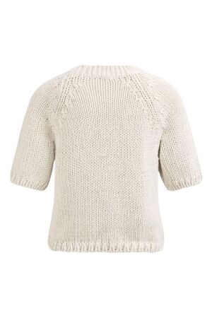 Yaya Grofgebreide trui 99044 Kit beige