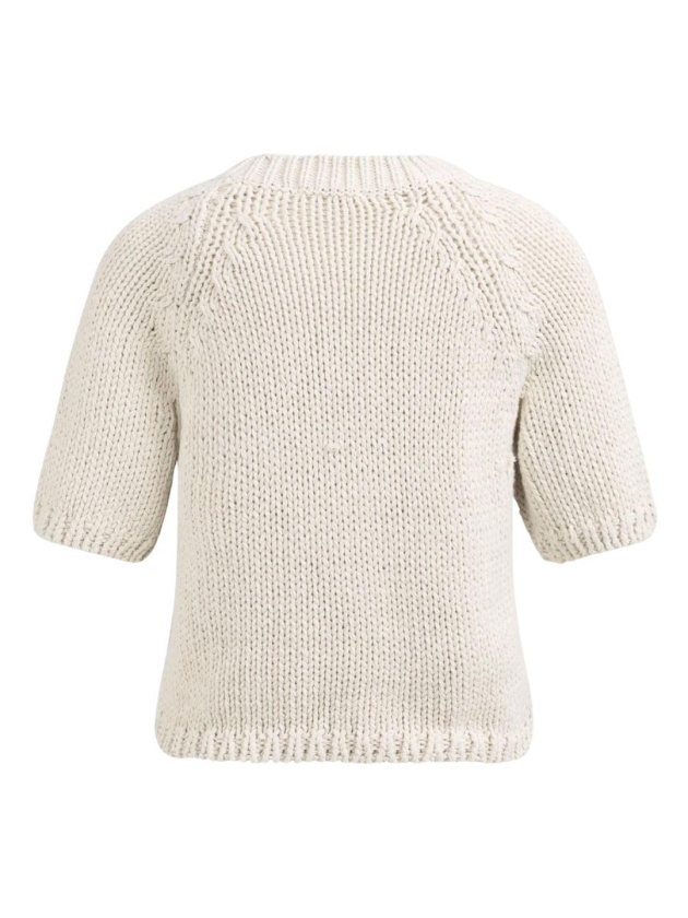 Yaya Grofgebreide trui 99044 Kit beige