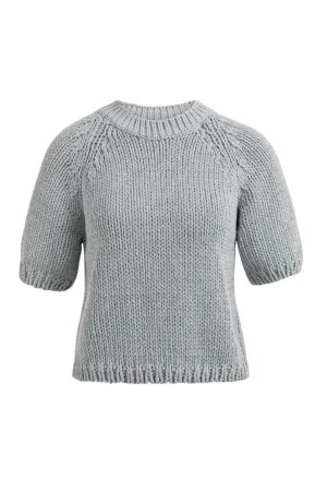 Yaya Grofgebreide trui 99047 Iron grey