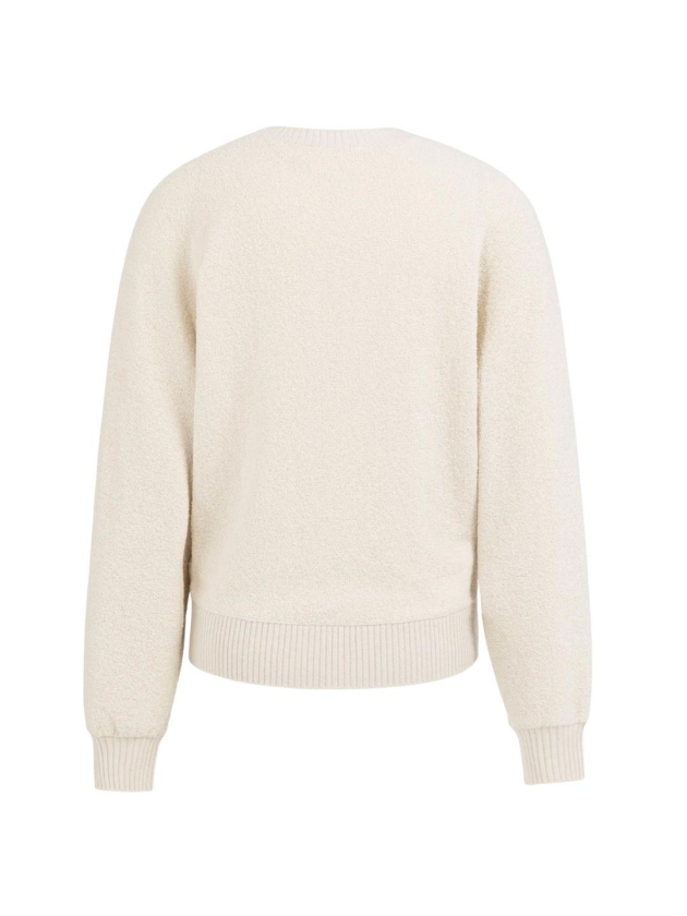 Yaya Boucle trui met ribdetails 99044 Kit beige