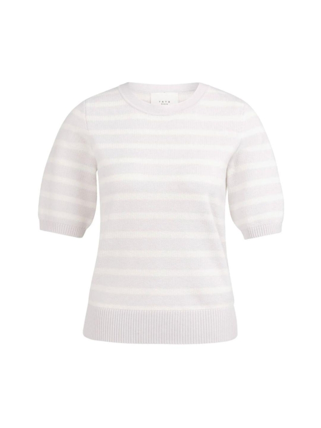 Yaya Trui met streeppatroon 338041 Gray lilac dessin