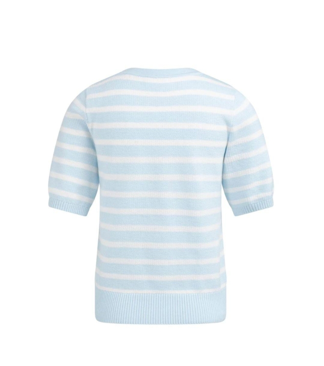 Yaya Trui met streeppatroon 990481 Ice blue dessin