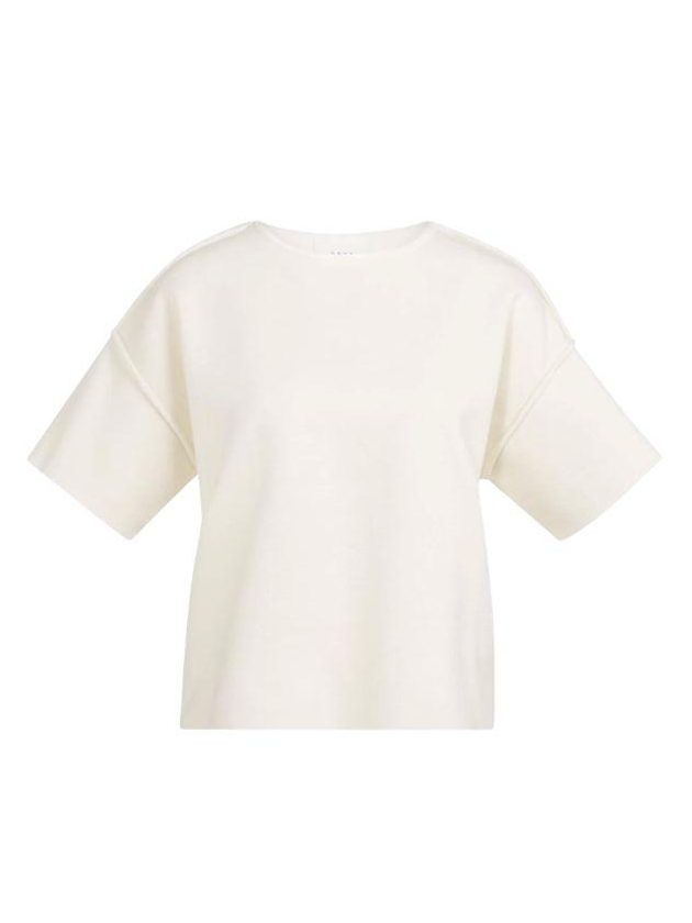 Yaya Sweater met korte mouwen 99053 Ecru