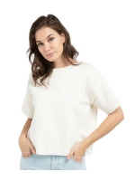 Yaya Sweater met korte mouwen 99053 Ecru