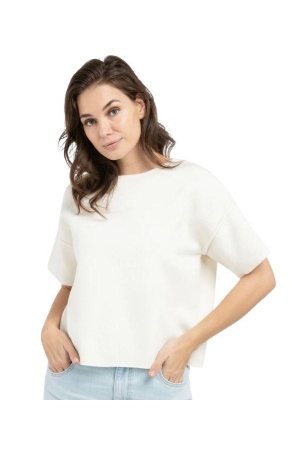 Yaya Sweater met korte mouwen 99053 Ecru
