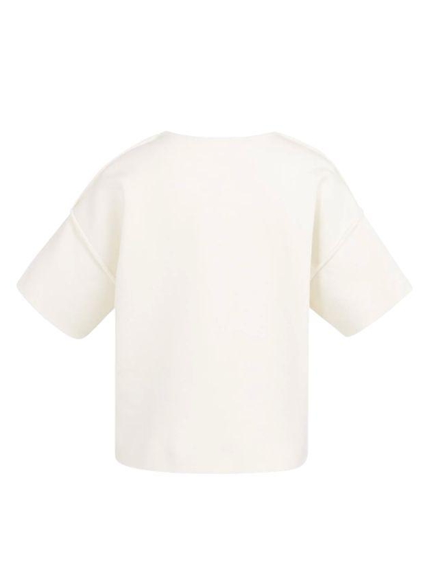 Yaya Sweater met korte mouwen 99053 Ecru