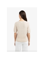 Yaya Gebreide trui met structuur 990521 Desert beige dessin