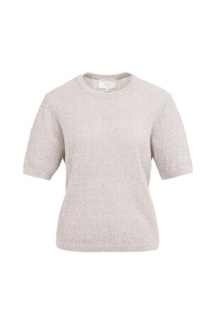 Yaya Gebreide trui met structuur 990541 Mauve purple dessin