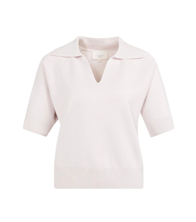 Yaya Trui met kraag en korte mouwen 338041 Gray lilac 