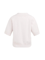 Yaya Trui met kraag en korte mouwen 338041 Gray lilac 