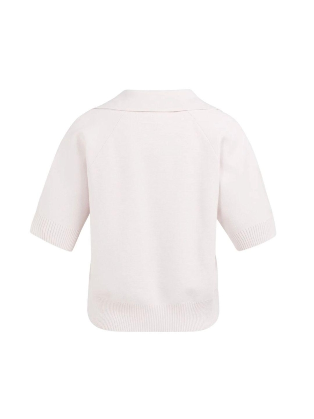 Yaya Trui met kraag en korte mouwen 338041 Gray lilac 