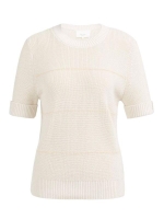 Yaya Trui met fluffy strepen 990531 Ecru dessin