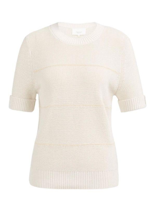 Yaya Trui met fluffy strepen 990531 Ecru dessin