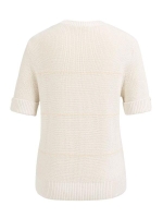 Yaya Trui met fluffy strepen 990531 Ecru dessin