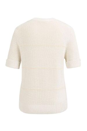 Yaya Trui met fluffy strepen 990531 Ecru dessin