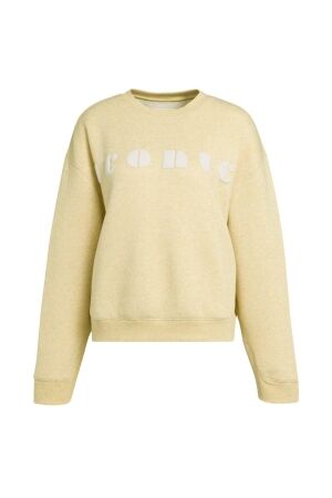 Yaya Sweater met artwork 309152 Reed yellow mel
