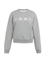 Yaya Sweater met artwork 990471 Iron grey dessin