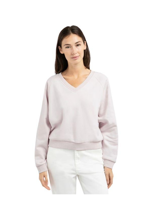 Yaya Sweater met V-hals 338041 Gray lilac 