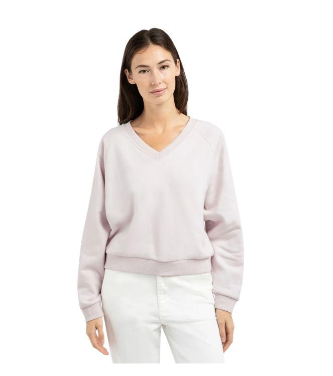 Yaya Sweater met V-hals 338041 Gray lilac 