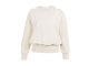 Yaya Sweatshirt met dubbele hals 990532 Ecru melage