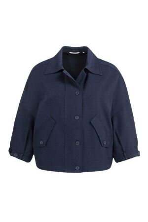 Yaya Blousejack met klepzakken 93923 Navy blazer blue