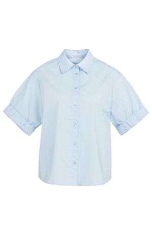 Yaya Blouse met omgeslagen mouwen 99048 Ice blue