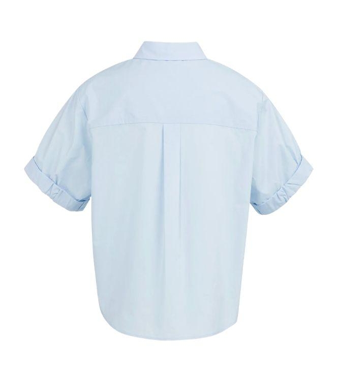 Yaya Blouse met omgeslagen mouwen 99048 Ice blue