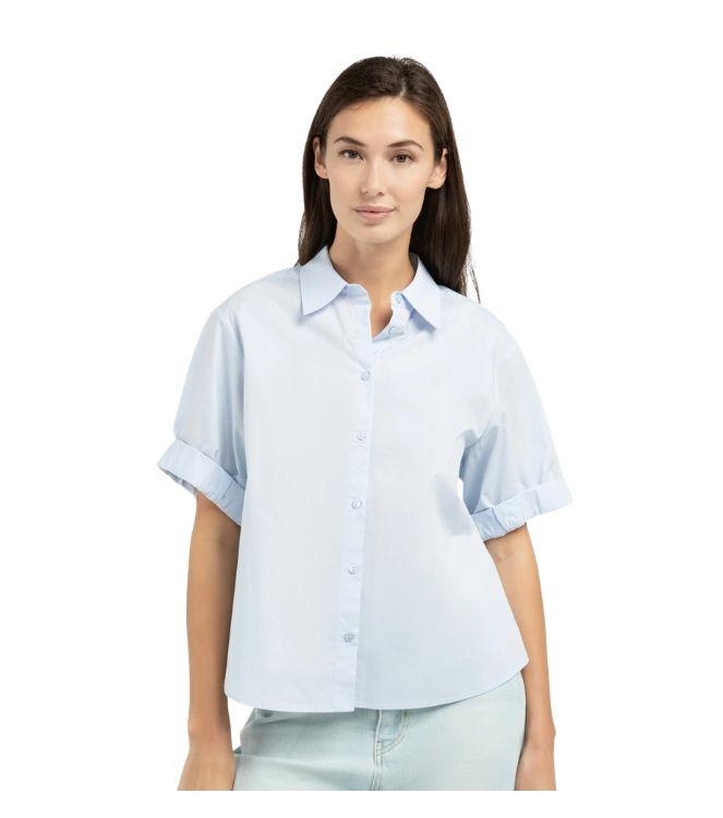 Yaya Blouse met omgeslagen mouwen 99048 Ice blue