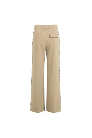 Yaya Geweven broek met stiksels 99045 Khaki green