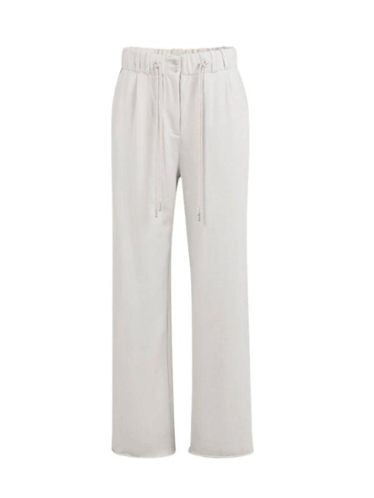 Yaya Jersey broek met strikkoord 30005 Temple gray