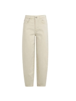Yaya Barrel jeans met naaddetails 99046Sandstone beige