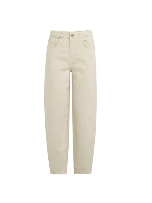 Yaya Barrel jeans met naaddetails 99046Sandstone beige