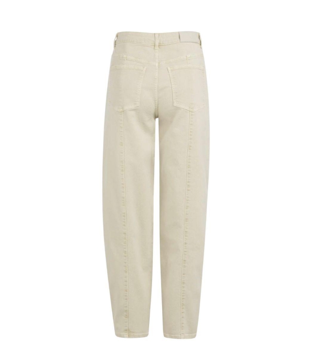 Yaya Barrel jeans met naaddetails 99046Sandstone beige
