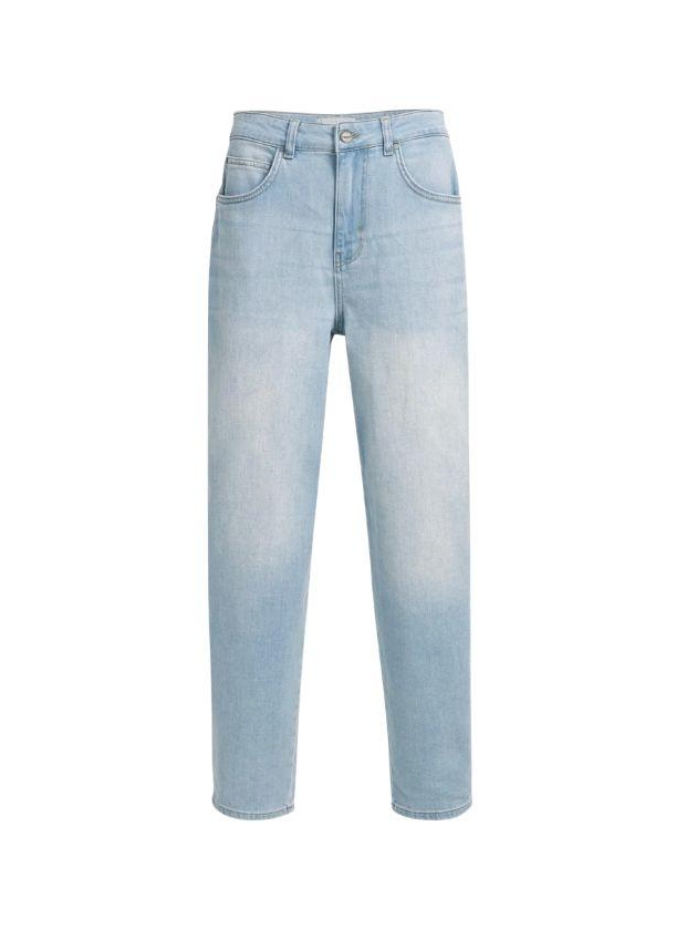Yaya Barrel jeans met wassing 99025 Mid blue denim