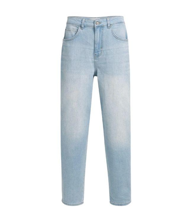Yaya Barrel jeans met wassing 99025 Mid blue denim