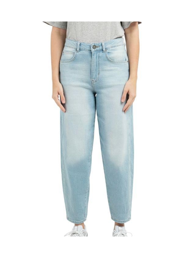Yaya Barrel jeans met wassing 99025 Mid blue denim