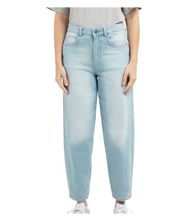 Yaya Barrel jeans met wassing 99025 Mid blue denim