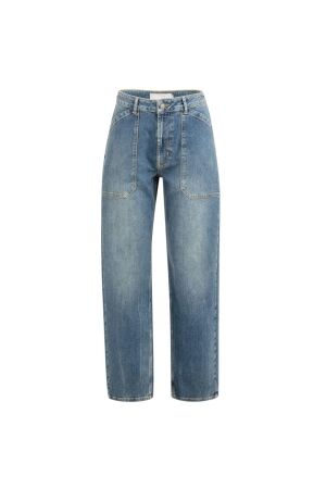 Yaya Cargobroek met laag kruis 01111 Blue denim