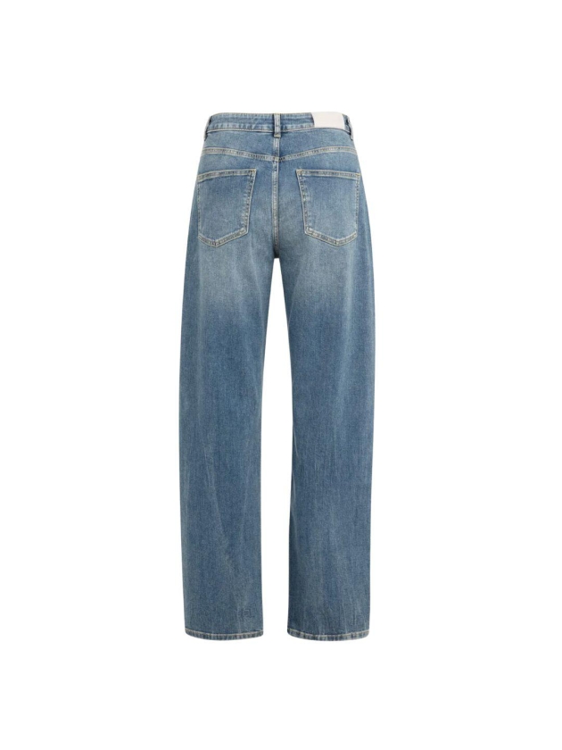 Yaya Cargobroek met laag kruis 01111 Blue denim