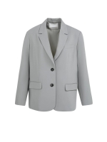 Yaya Oversized blazer met knopen 99047Iron grey